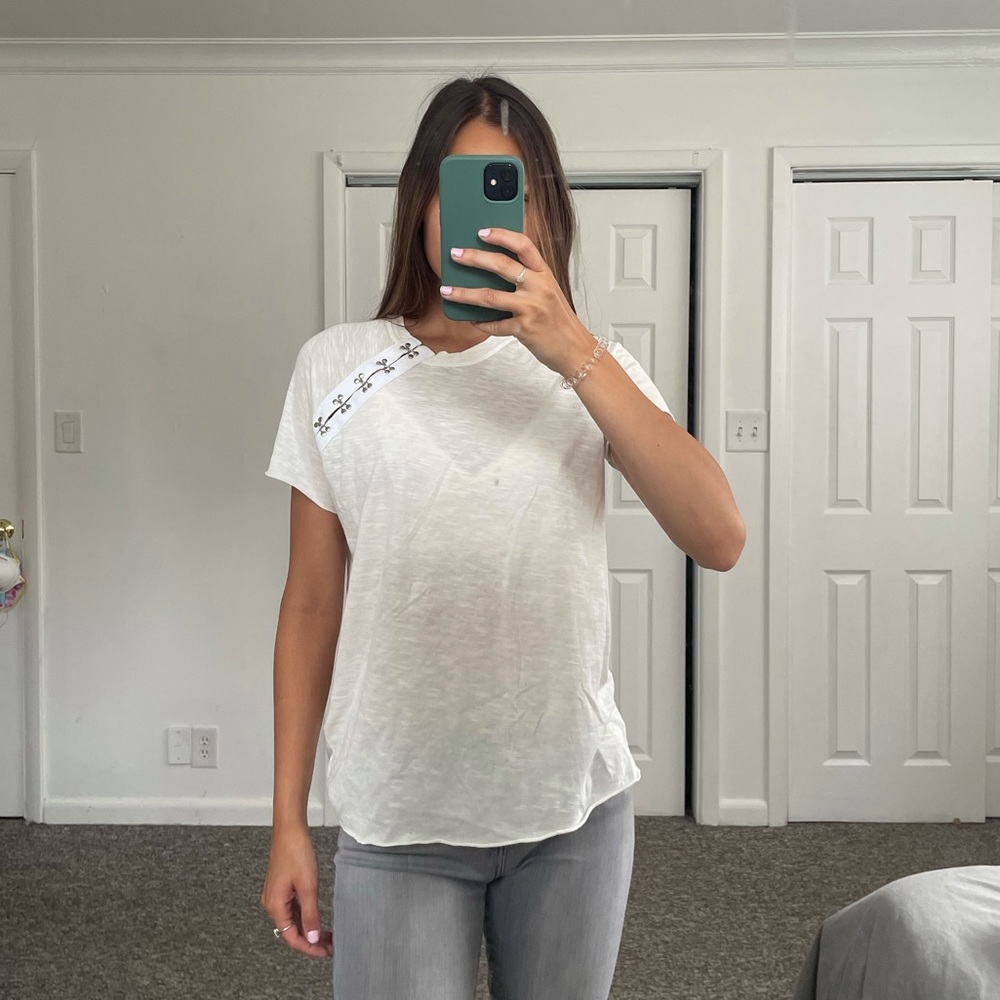 NSF Clasped White Top